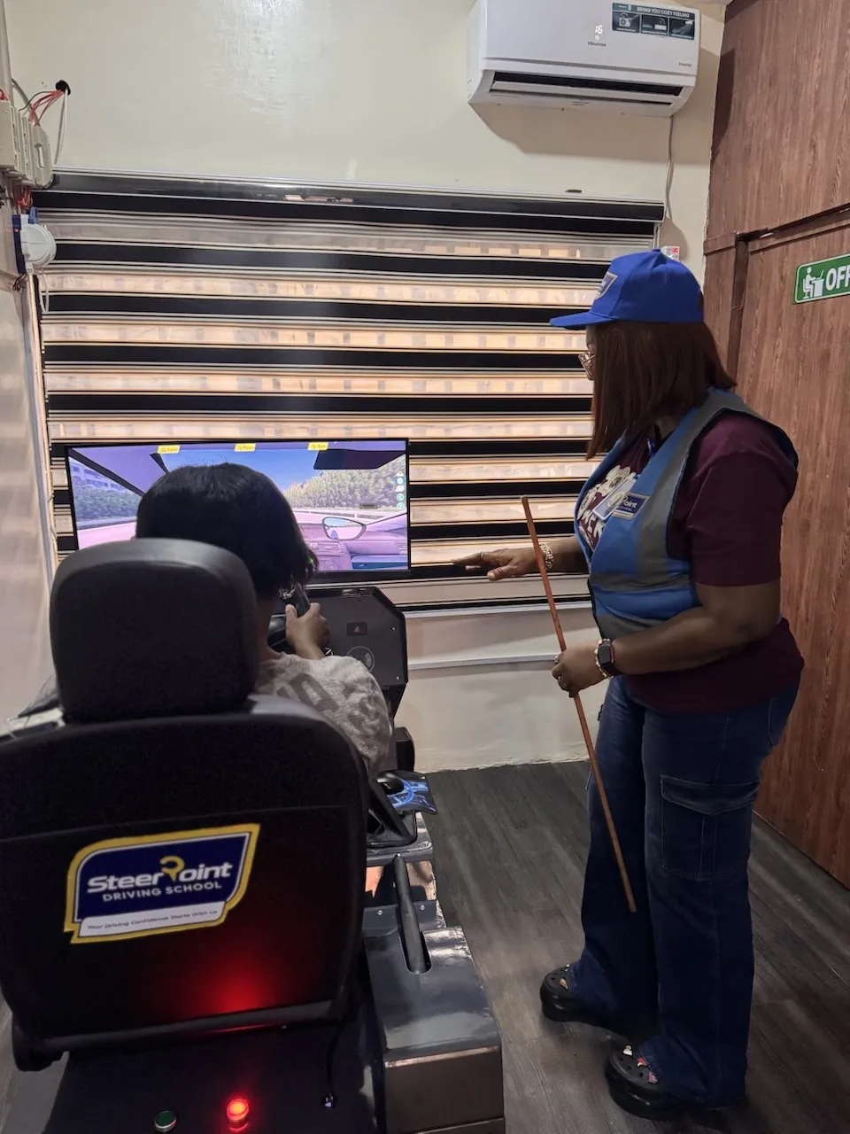 SteerPoint driving student learning safe driving skills